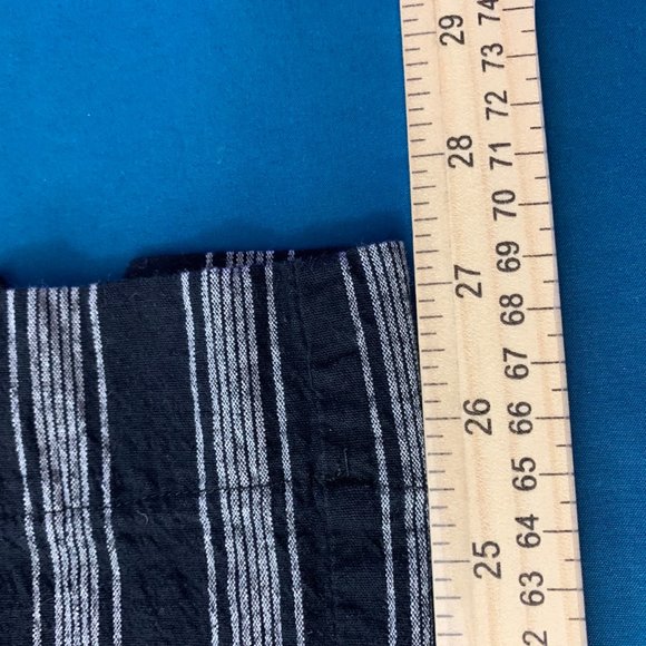 Brandy Melville High Rise Striped Tilden Pants Slim Straight Ankle Crop - Picture 11 of 11